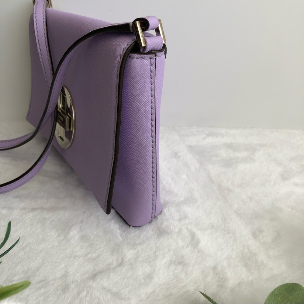 Kate spade Turn Lock Crossbody, Lavender - Picture 3 of 12